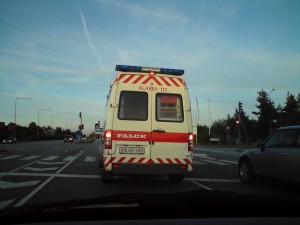 Bag ambulancen