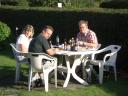 {avnboeg} Heldigvis er der ikke langt til det nærmeste pizzeria, når man skal indvi haven inden, man er flyttet ind.